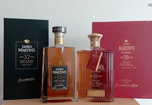 Whiskys - James Martin's de 32 Anos com Estojo e James Martin's de 30 Anos com Caixa