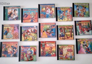 Coleção completa de 15 CDs contos infantis