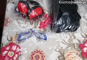 Conjunto Segurança Roçadoras ( Colete, Auriculares e Óculos )