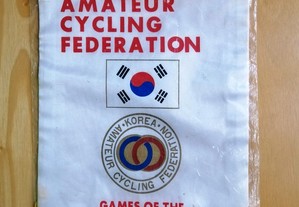 Galhardete da Federação Koreana de Ciclismo Amador " Korea Amateur Cycling Federation  Seoul 1988 "