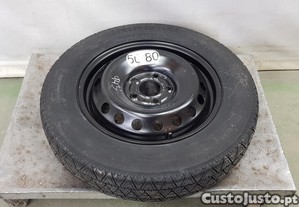 Roda 5x114.3 jante pneu suplente fina poupanca espaco SUV Nissan Qashqai, captur, juke, kadjar, Dacia Renault