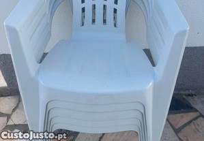 conjunto de 5 cadeiras de jardim