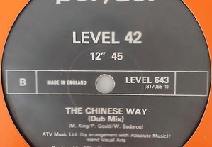 Level 42 The Chinese Way 1982 Música Vinyl Maxi Single Capa não original