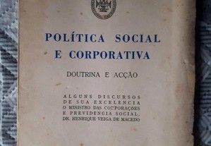 Política Social e Corporativa: Doutrina e Acção