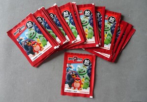 Lote de 24 carteiras cromos fechadas Angry Birds