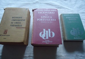 3 Dicionários de Língua Portuguesa antigos