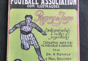 Antigo livro de 1924 sobre as regras do futebol, " A arte e a prática do Football Association "