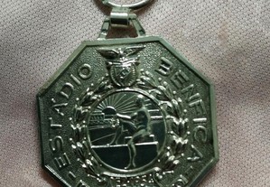 duas medalhas do benfica, em prata e comemorativas slb