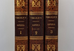 Virgílio P. Virgilii // Maronis Opera 3 volumes 1846 Roquete