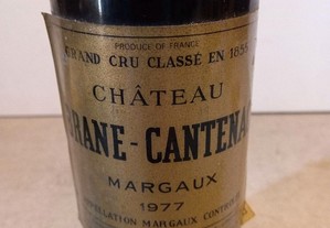 Vinho tinto chateaux Margaux 1977