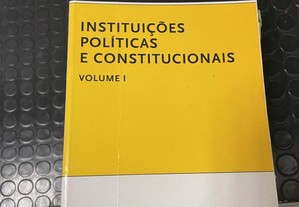 livro instituições políticias e constitucionais vol i- paulo otero