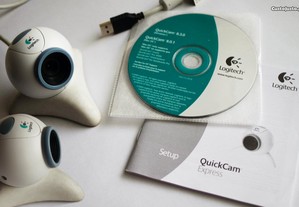 2 câmaras de computador (uma grátis) / 2 Webcams Logitech Quickcam Express (one free)