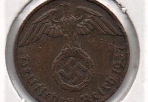 Alemanha (3º Reich) - 1 Reichspfennig 1937 F -bela