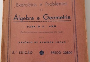 Exercícios e problemas de Algebra e Geometria