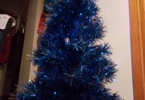Árvore Natal Azul 1.15m, dá luz