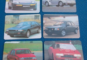 Coleção 11 calendários Carros desportivos 1988