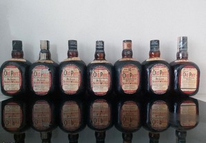 7 garrafas de whisky Old Parr