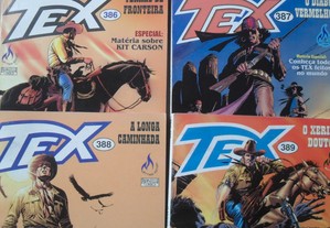 TEX 386 387 388 389 Bonelli Comics BD Banda Desenhada Western Editora Mythos lote