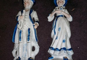 2 figuras antigas porcelana
