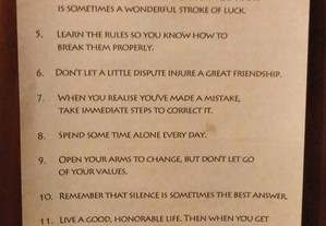 Instructions for life Dalai Lama