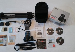 (Ref: MC 007) Máquina Fotográfica Canon (Totalmente revista por técnico especialista) + Tripé Sony