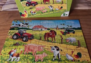 Puzzle 63 peças (animais da quinta)
