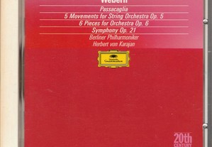 CD Anton Webern - Passacaglia / 5 Movements / 6 Pieces / Symphony