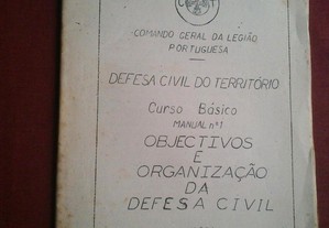 Legião Portuguesa-Curso Básico-Manual N.º 1-Defesa Civil-DCT-1954
