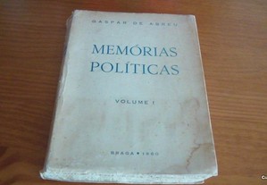 Memórias Políticas vol1 de Gaspar de Abreu (Autografado)