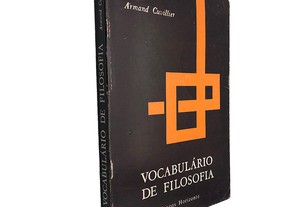 Vocabulário de Filosofia - Armand Cuvillier