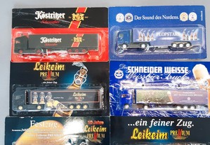Camiões publicitários de cerveja alemã (6 modelos diferentes)
