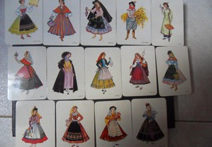 Coleçao calendarios trajes femeninos regionais