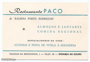 Miranda do Douro - cartão de visita