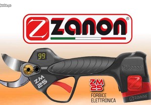 Tesouras elétrica Zanon ZM 25 sem fio com capacidade de corte de 25 mm - 3 baterias