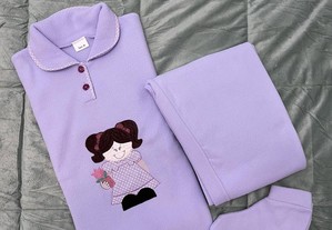 Pijama Lilás com boneca