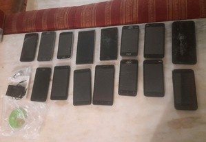 Conjunto de 15 Telemóveis Android c/Avaria