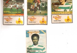 4 Calendários sobre futebol TRINARANJUS 1977 / 1978