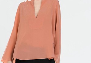 Blusa sedosa da Zara Woman