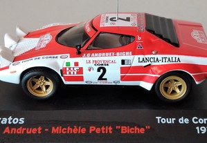 * Miniatura 1:43 Lancia Stratos Tour de Corse 1974 Jean-Claude Andruet "Biche"