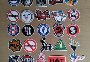100 Autocolantes Adesivos Stickers Avisos Hot