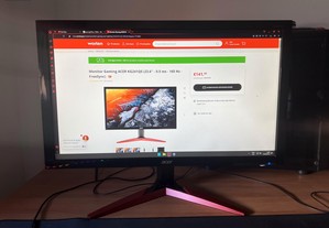 Monitor ACER 165hz 0,5ms