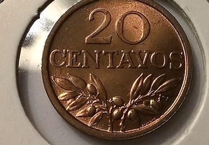 moeda de 20 centavos de 1971