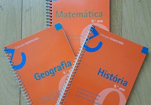 Coleção essenciais: Matemática, História e Geografia (9. Ano) - Novos!