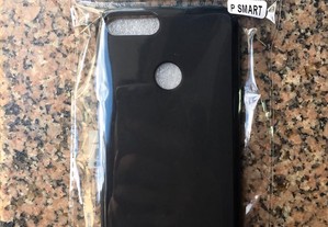 Capa de silicone preta para Huawei P Smart