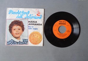 Disco vinil single - Maria Armanda - Eu vi um sapo