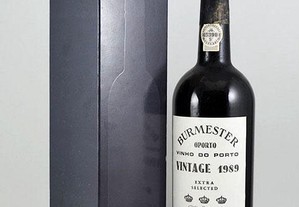 Garrafa de Vinho do Porto Burmester Vintage 1989