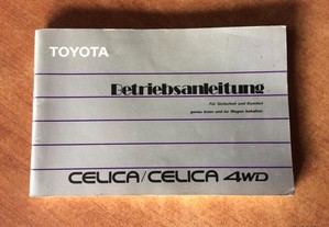 Livro - Manual TOYOTA Celica GTI - 4WD - 1988