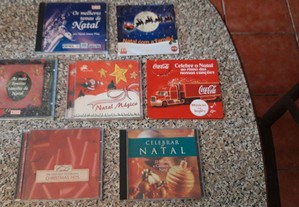 Conjunto de 7 Cds Originais Musicais de Natal