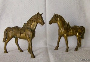 Par Cavalos em Bronze. Peso 5,2 kg.