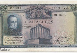 Espadim - Nota de 100$00 de 1930 - Escassa
